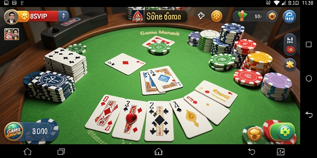 Screenshot gameplay Gaple di 8SVIP yang seru.