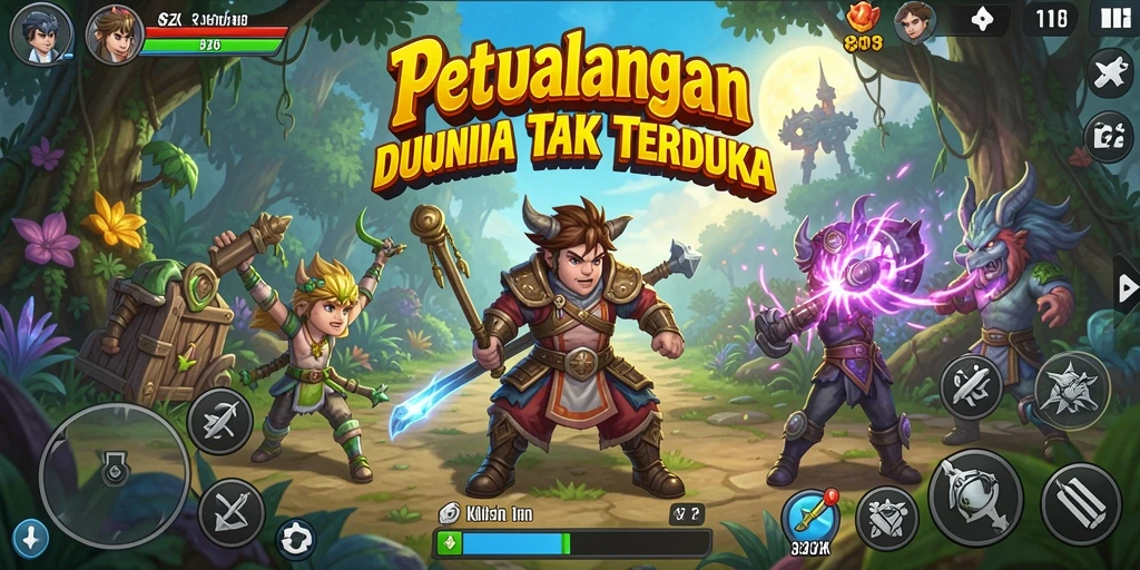 Tampilan gameplay seru di dunia petualangan 8ZK.