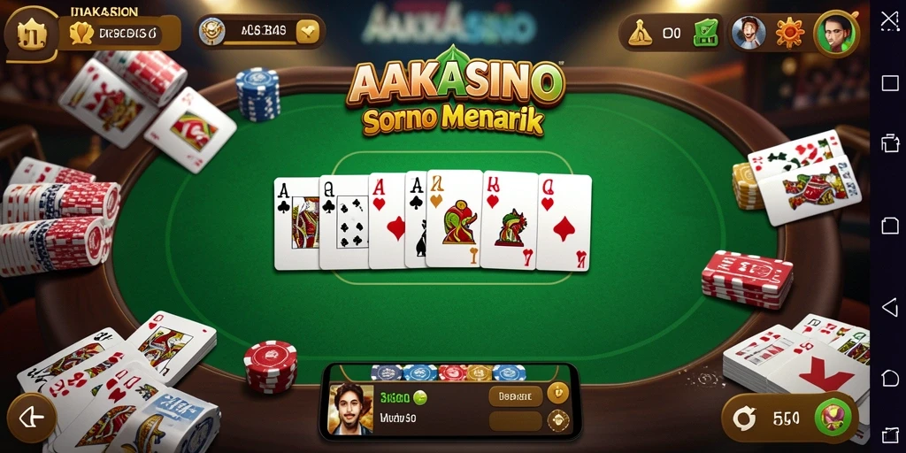 Tampilan gameplay domino yang menarik di AAKASINO.