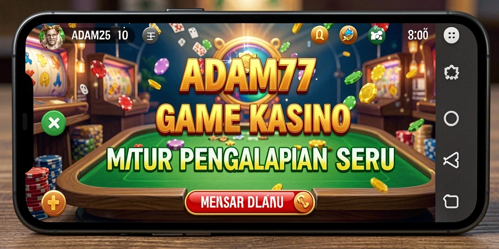 Tampilan aksi gameplay seru dari ADAM77 untuk pengalaman Kasino yang mengasyikkan.