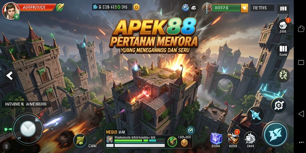 Tampilan gameplay APEK88 yang seru dan menantang dalam kategori Tower Defense.