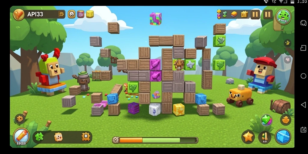 Tampilan gameplay seru API33 dengan teka-teki menantang.