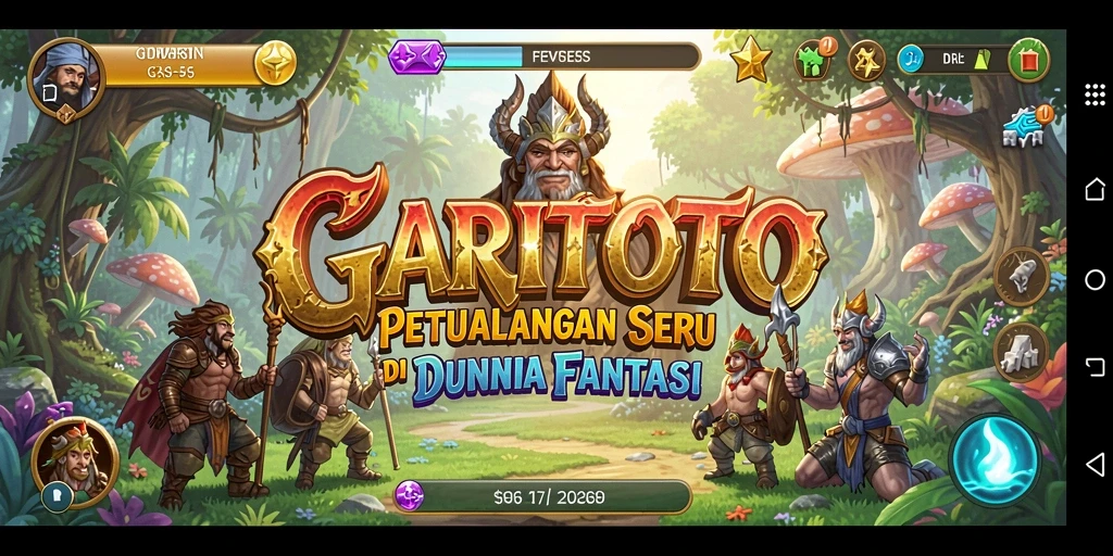 Tampilan gameplay atraktif dari GARITOTO dengan desain dunia yang memukau.