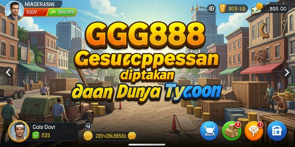 Tampilan gameplay <strong>GGG888</strong> yang menarik dan penuh strategi dalam membangun bisnis Tycoon.