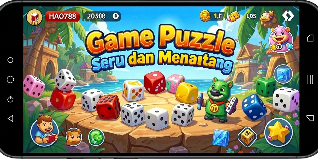Tampilan gameplay HAO788 yang menantang dengan berbagai level puzzle.
