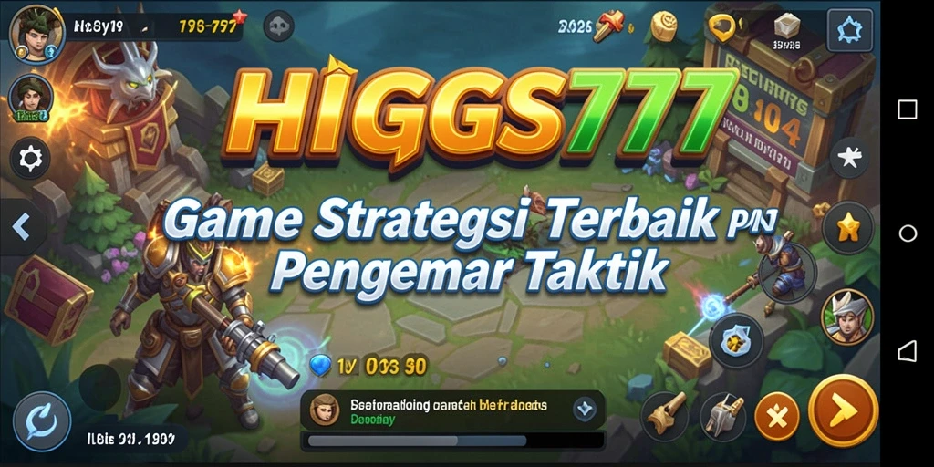 Tampilan utama gameplay HIGGS777 dengan aksi strategi mendebarkan.