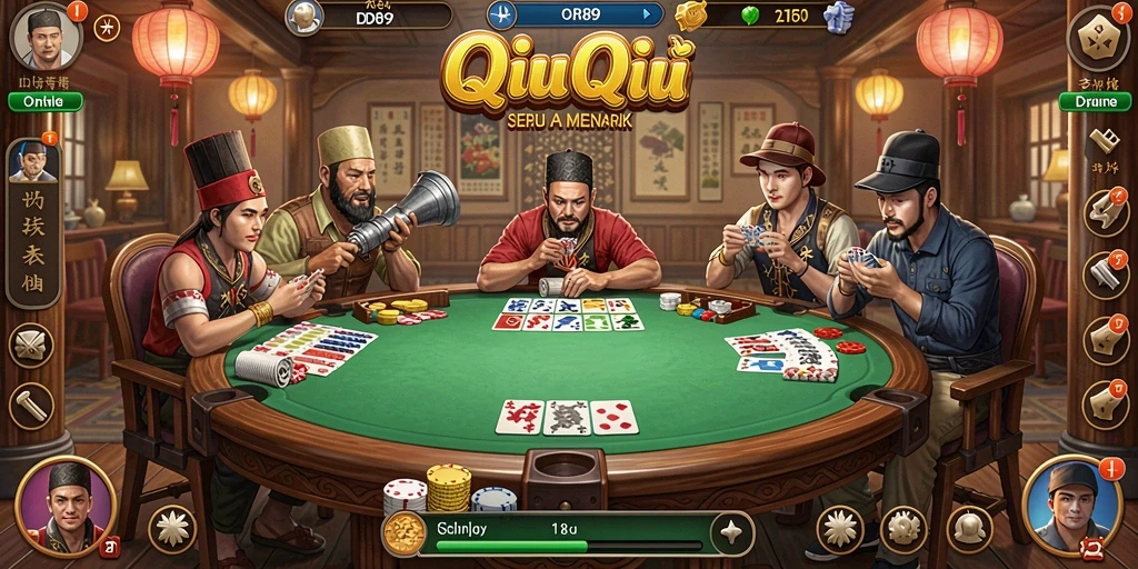 Screenshot gameplay IDR89 menunjukkan keseruan bermain QiuQiu.