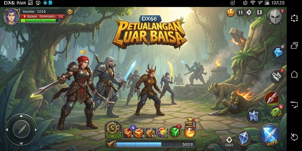 Tampilan gameplay RPG yang menawan dan penuh aksi.