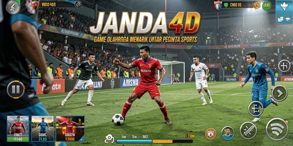 Tampilan gameplay menarik dari JANDA4D yang menampilkan aksi olahraga.