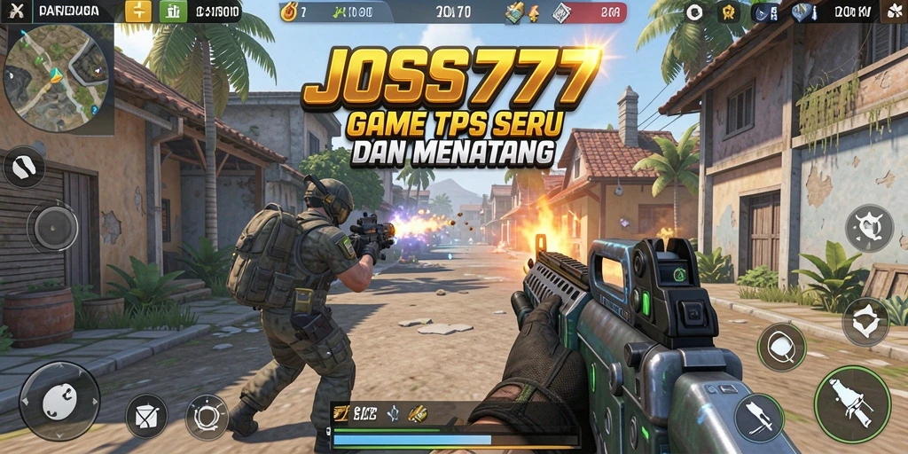 Tampilan gameplay TPS yang seru dan mendebarkan di JOSS777.
