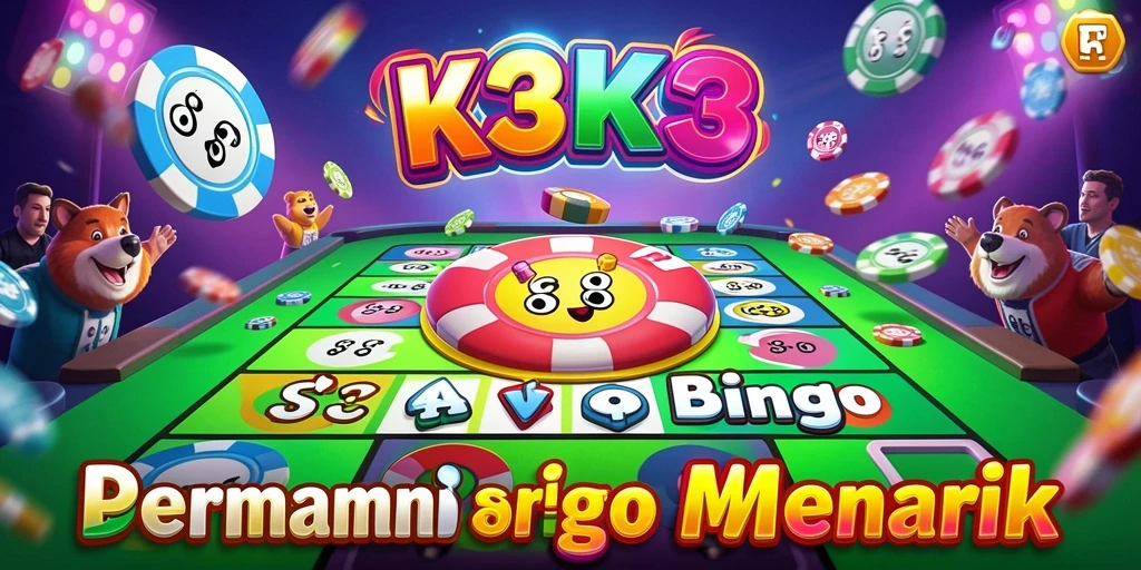 Tampilan gameplay Bingo yang seru dan warna-warni.