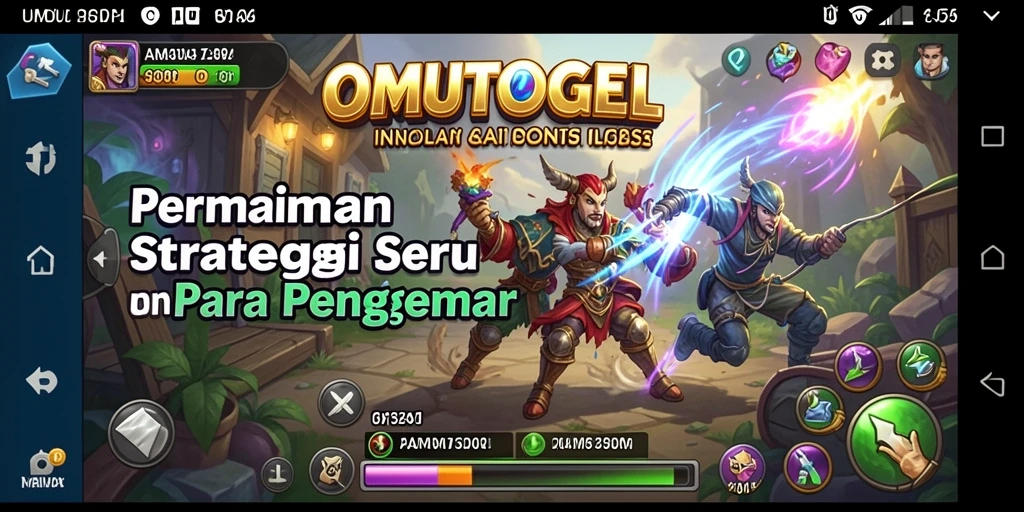 Screenshot utama OMUTOGEL menampilkan aksi strategi yang menegangkan.