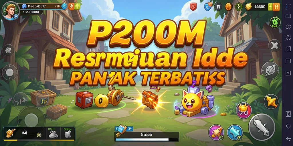 Tampilan gameplay P200M yang menarik dalam genre Idle.