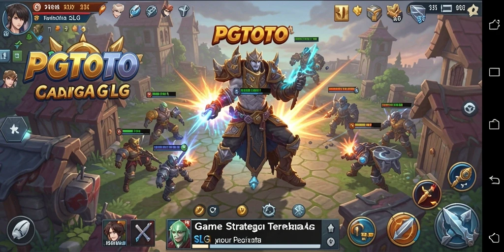 Tampilan gameplay PGTOTO menampilkan pertempuran yang intens dan strategi mendalam.
