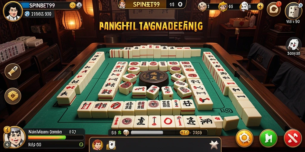 Tampilan gameplay Mahjong yang mengasyikkan di SPINBET99.