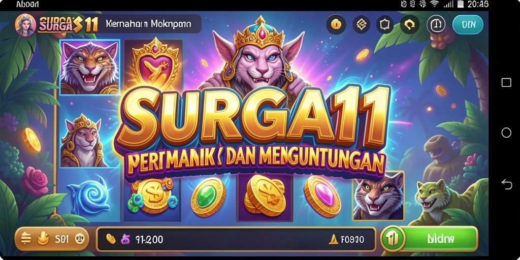Tampilan gameplay Slot SURGA11 yang menarik dan interaktif.