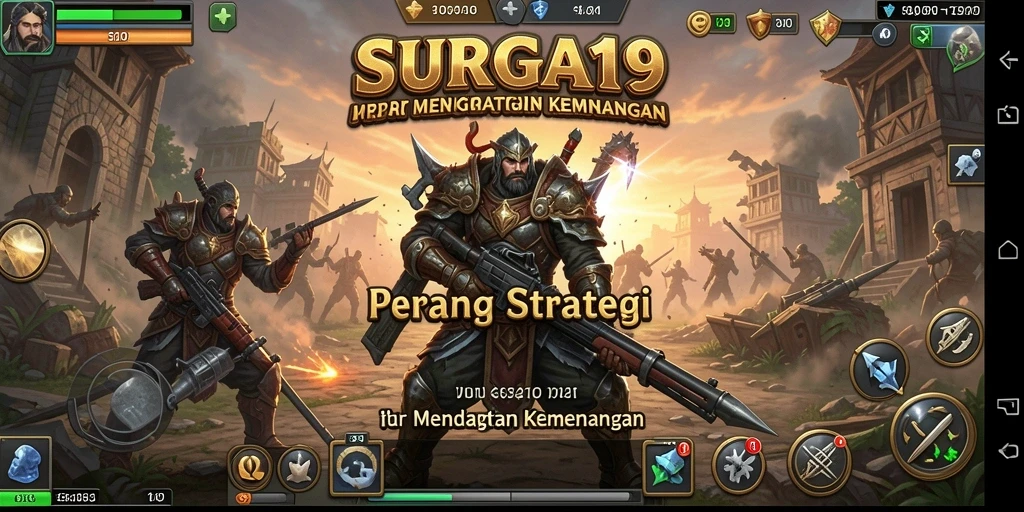 Tampilan gameplay SURGA19 menampilkan strategi pertempuran yang mendebarkan.