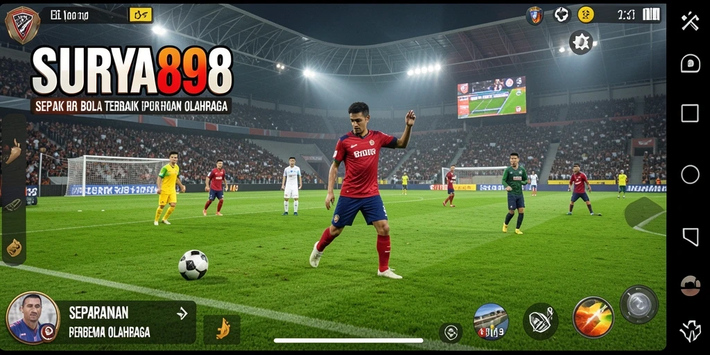 Tampilan permainan SURYA898 yang memukau dengan aksi sepak bola.