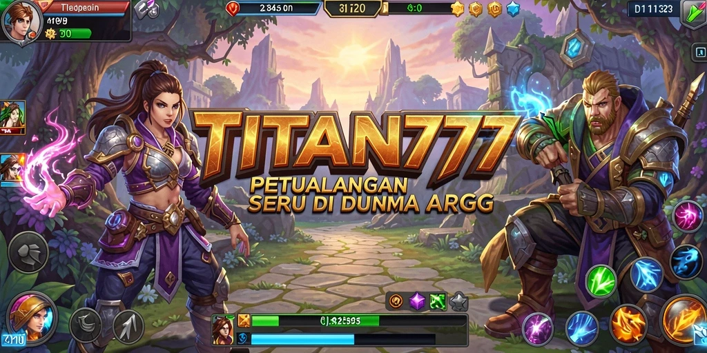 Screenshot gameplay TITAN777 yang menampilkan aksi seru dalam pertempuran ARPG.