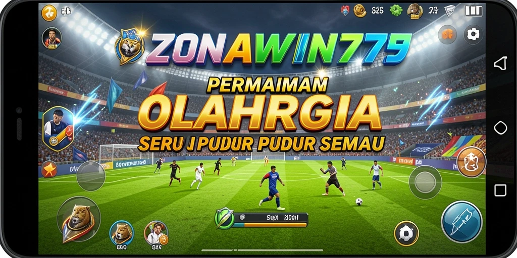 Tampilan gameplay ZONAWIN777 dengan aksi olahraga yang seru.