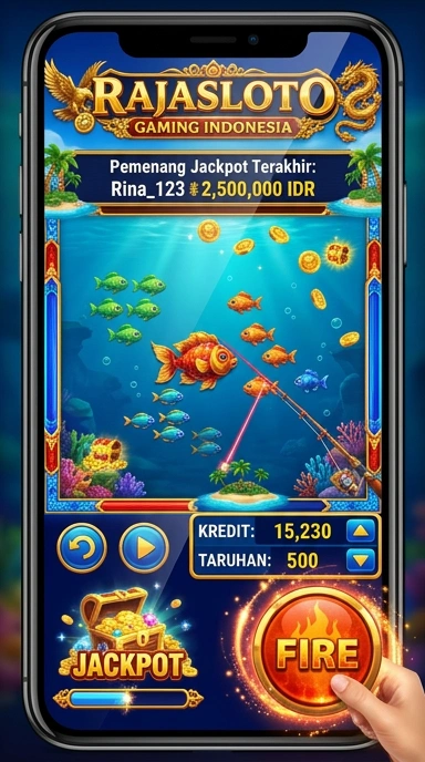 Screenshot rajasloto menunjukkan berbagai kategori aplikasi yang tersedia.